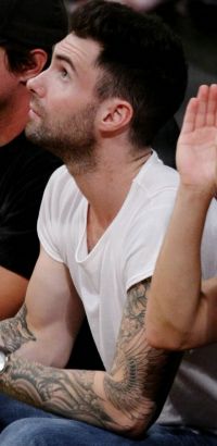 Adam Levine Full Sleeve Tattoo